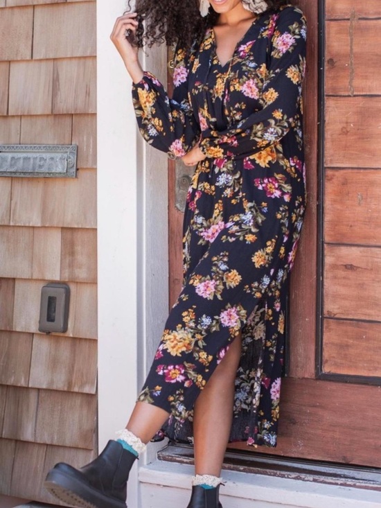 Dresses & Skirts - Natural Life Women’s Rowan Floral Maxi Dress size Medium